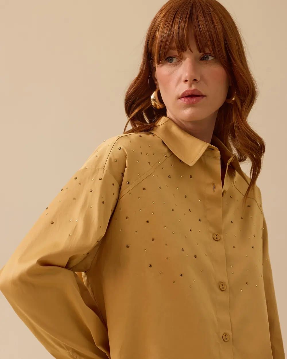 TAŞ İŞLEMELİ GÖMLEK/SEÇİL