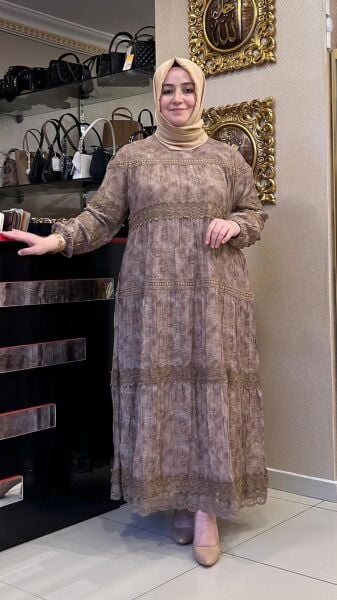 GÜPÜR DTY. BASKI DESENLİ  ELBİSE/ LISSMORE