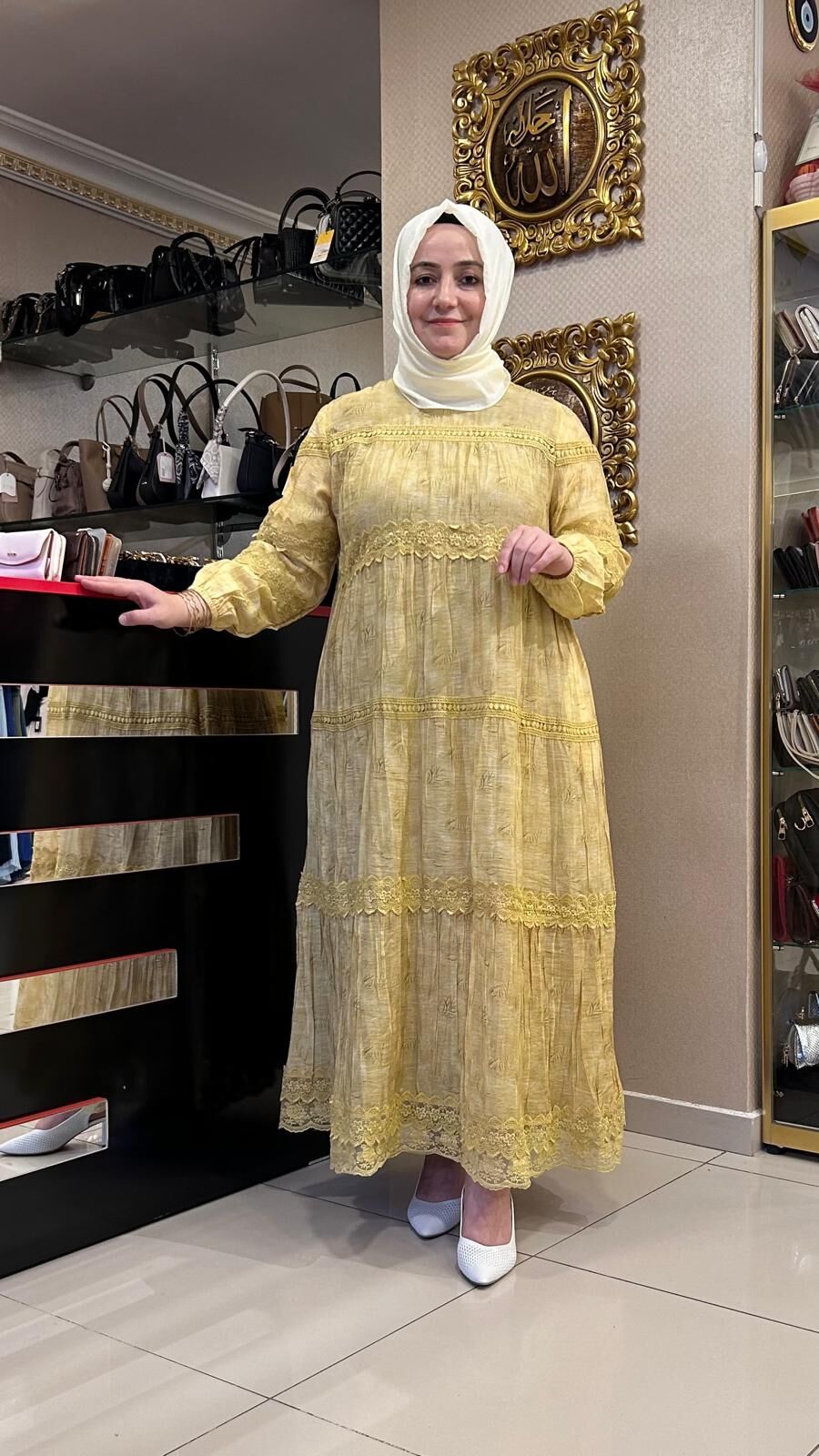 GÜPÜR DTY. BASKI DESENLİ  ELBİSE/ LISSMORE