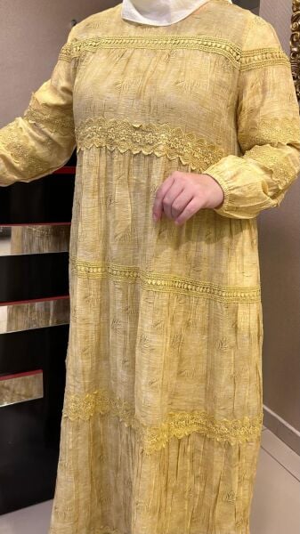 GÜPÜR DTY. BASKI DESENLİ  ELBİSE/ LISSMORE