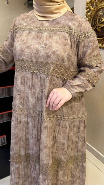 GÜPÜR DTY. BASKI DESENLİ  ELBİSE/ LISSMORE