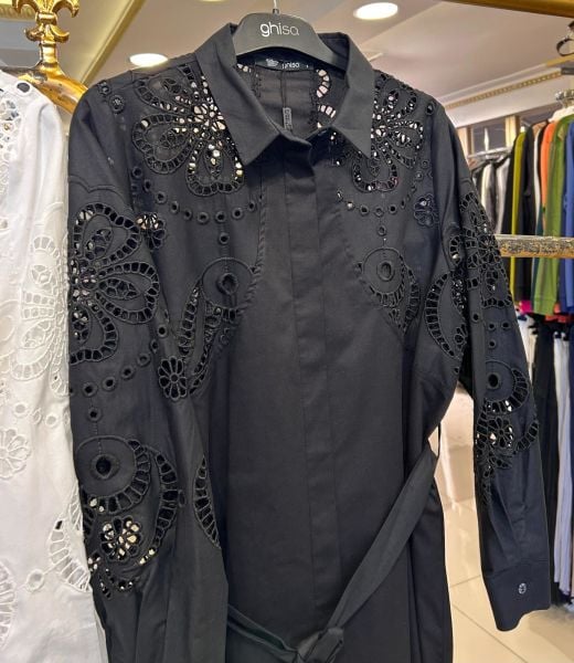 ﻿FİSTO İŞLEMELİ BELİ KUŞAKLI KAP/GHISA