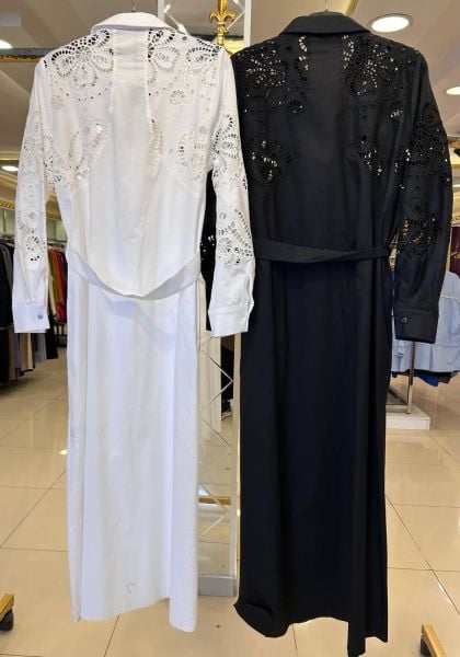 ﻿FİSTO İŞLEMELİ BELİ KUŞAKLI KAP/GHISA