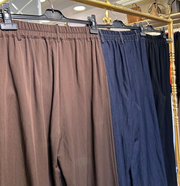 ABELİA KISA GENİŞ PAÇA PANTOLON /SENTEZ