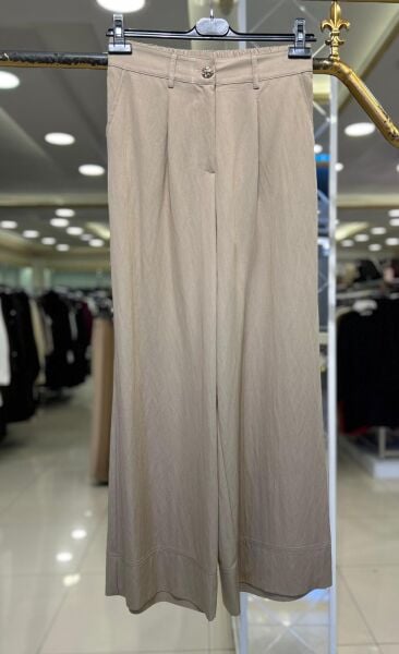 ABELİA KISA GENİŞ PAÇA PANTOLON /SENTEZ