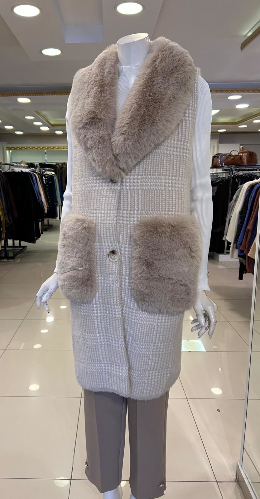 KÜRK DTY. ÇELİK ÖRME YELEK/TIĞTRİKO