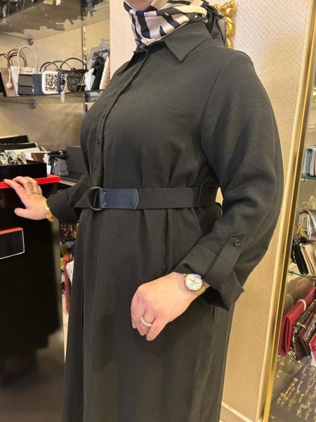 ﻿KUŞAKLI UZUN TUNİK VE PANTOLON TAKIM/NURCAN ÇETİN