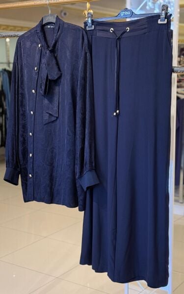 ŞAL DESENLİ FULAR DTY. TUNİK PANTOLON TAKIM/ GHISA   