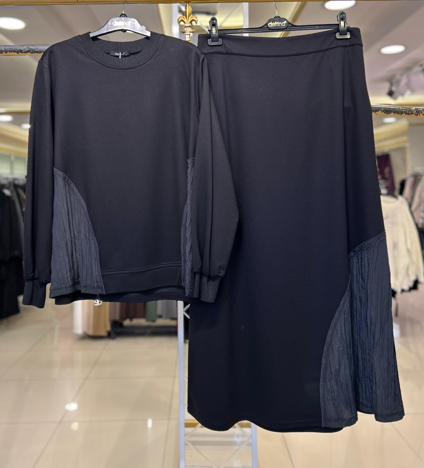 SATEN KUMAŞ DTY. ETEKLİ TAKIM/DEFRİNA 