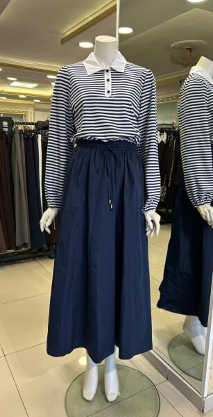 ÇİFT KUMAŞLI TAKIM GÖRÜNÜMLÜ ELBİSE /SEÇİL