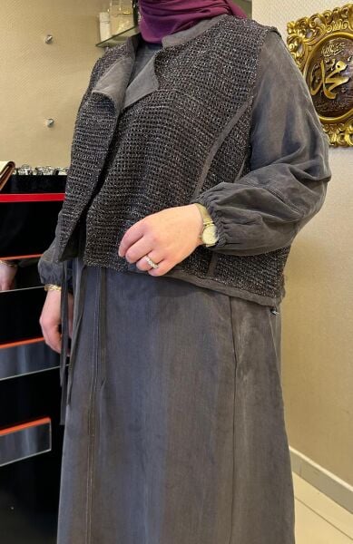 SİMLİ YELEK DTY. İPEK CUPRA ELBİSE /LISSMORE 