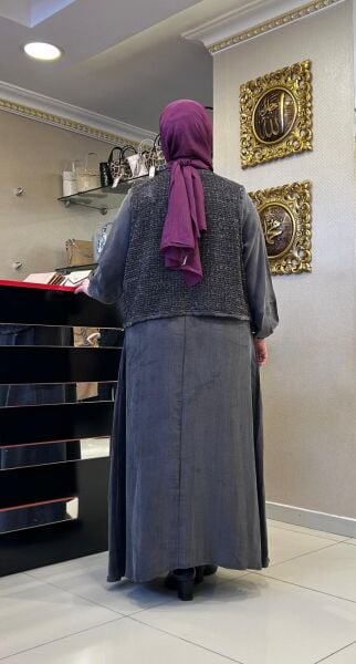 SİMLİ YELEK DTY. İPEK CUPRA ELBİSE /LISSMORE 