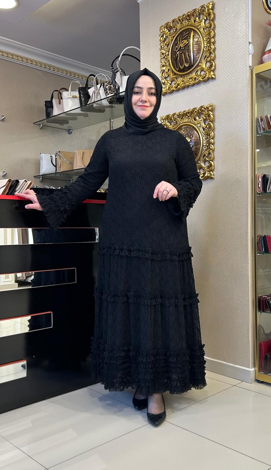 TAMAMI DANTEL KUMAŞ FIRFIR DTY. ELBİSE /NURCAN ÇETİN