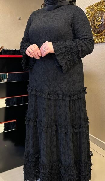 TAMAMI DANTEL KUMAŞ FIRFIR DTY. ELBİSE /NURCAN ÇETİN