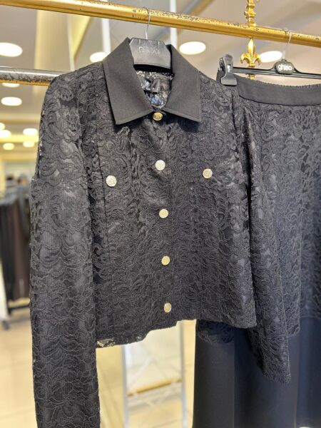 SATEN KUMAŞ KOMBİNLİ GÜPÜR TAKIM TAKIM/ GHISA