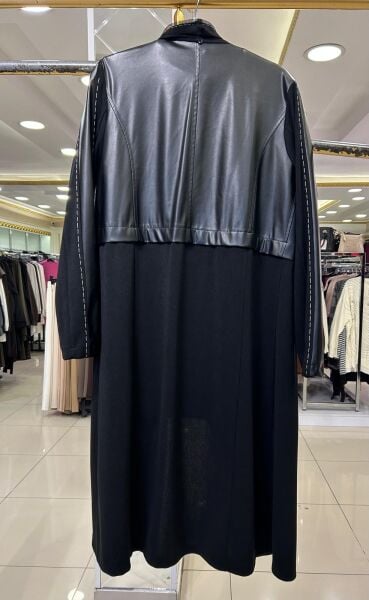 YAKASI KÜRKLÜ DERİ VE DİKİŞ DTY. 3'LÜ TRİKO TAKIM /GHISA