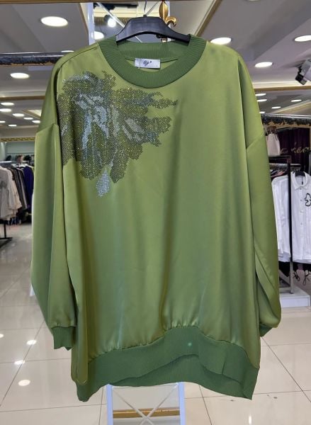 TAŞ İŞLEMELİ SATEN TUNİK/TIĞTRİKO