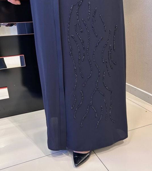 TAŞ İŞLEMELİ FERMUARLI FERACE/ZERENAY