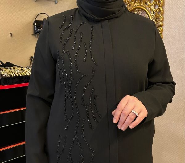 TAŞ İŞLEMELİ FERMUARLI FERACE/ZERENAY