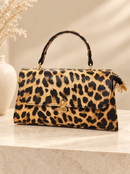 LEOPAR DESENLİ EL-OMUZ ÇANTASI/SOSELA