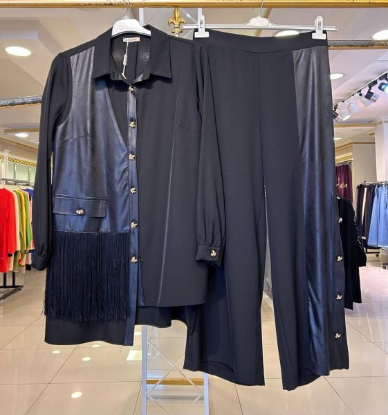 PÜSKÜL VE DERİ DTY. PANTOLONLU TAKIM/MÜSEMMA