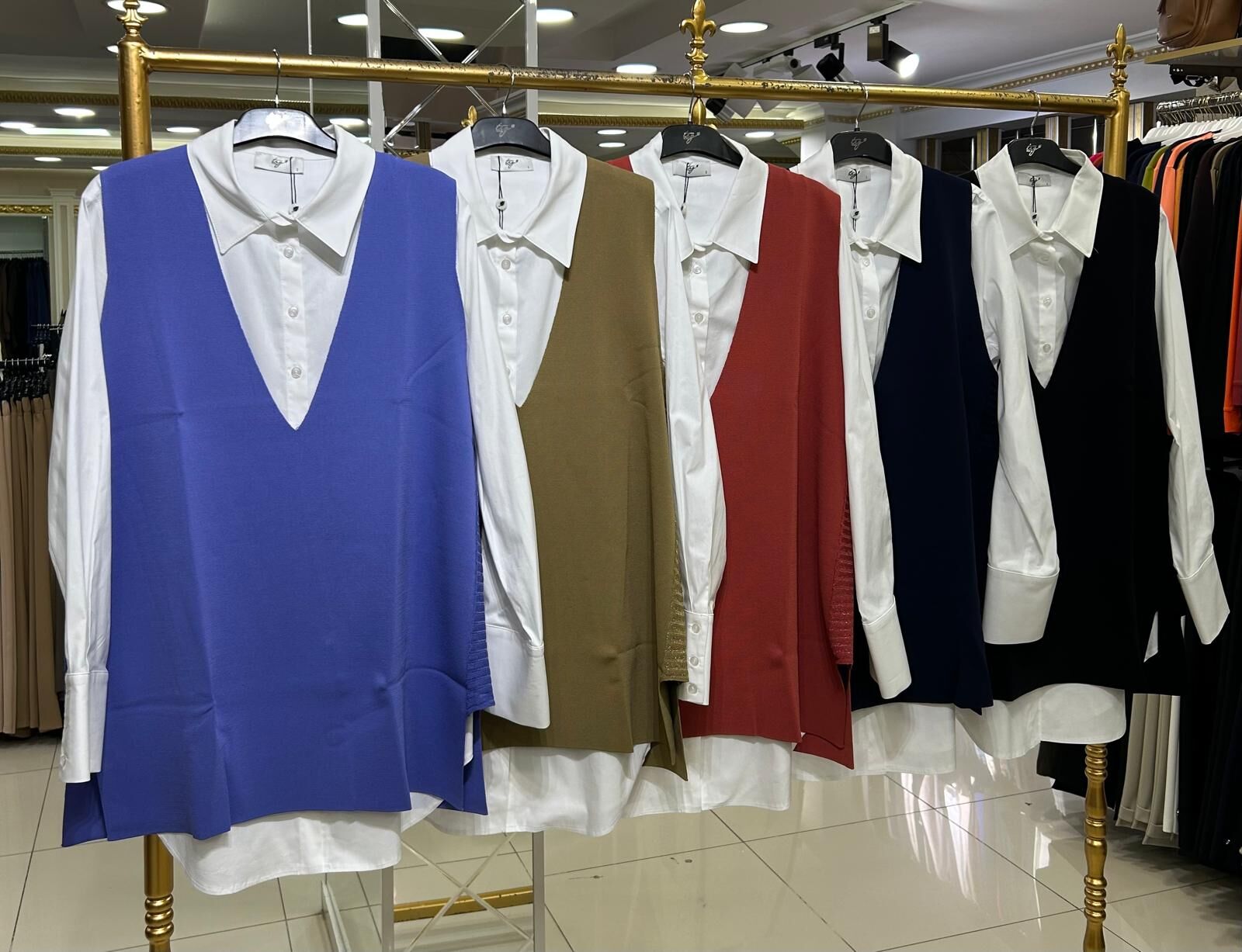 SİM DTY. MERSERİZE SÜVETER VE GÖMLEK TAKIM /TIĞTRİKO 