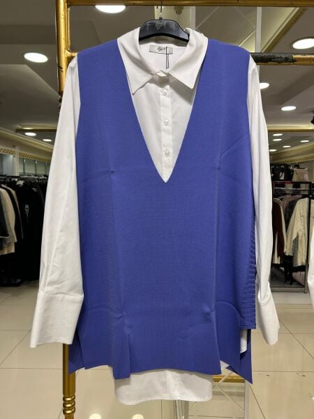 SİM DTY. MERSERİZE SÜVETER VE GÖMLEK TAKIM /TIĞTRİKO 