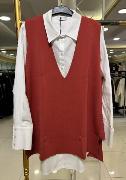 SİM DTY. MERSERİZE SÜVETER VE GÖMLEK TAKIM /TIĞTRİKO 