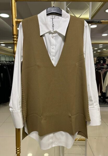 SİM DTY. MERSERİZE SÜVETER VE GÖMLEK TAKIM /TIĞTRİKO 