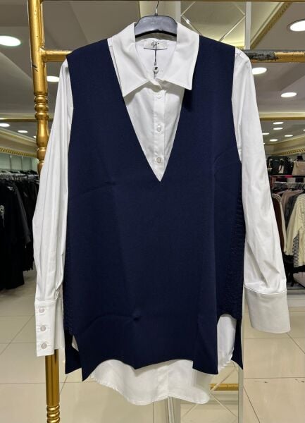 SİM DTY. MERSERİZE SÜVETER VE GÖMLEK TAKIM /TIĞTRİKO 