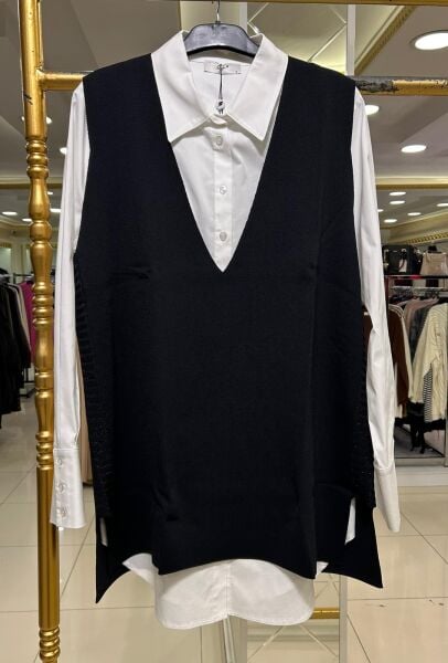 SİM DTY. MERSERİZE SÜVETER VE GÖMLEK TAKIM /TIĞTRİKO 