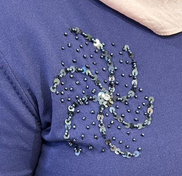 TUNİĞİ BONCUK İŞLEMELİ MERSERİZE TAKIM/ NUSS