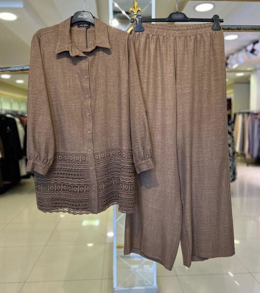 NURCAN ÇETİN /FİSTO DETAYLI İKİLİ TAKIM