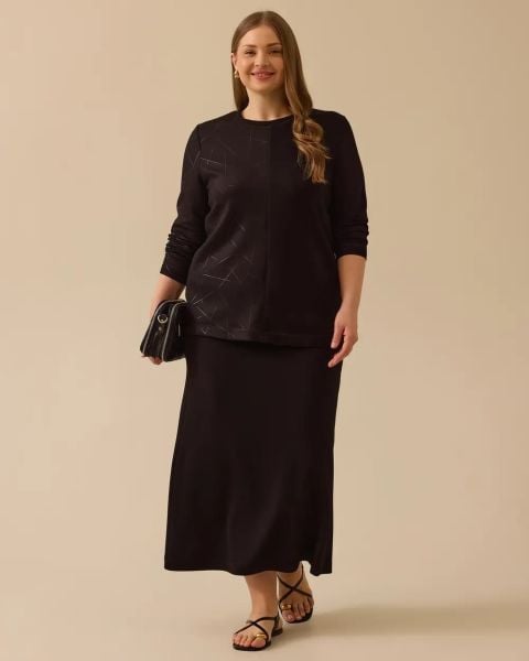 B. BEDEN DESENLİ SWEATSHIRT VE ETEK TAKIM / SEÇİL