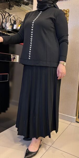 TUNİĞİ TAŞ İŞLEMELİ MERSERİZE TAKIM/ NUSS   