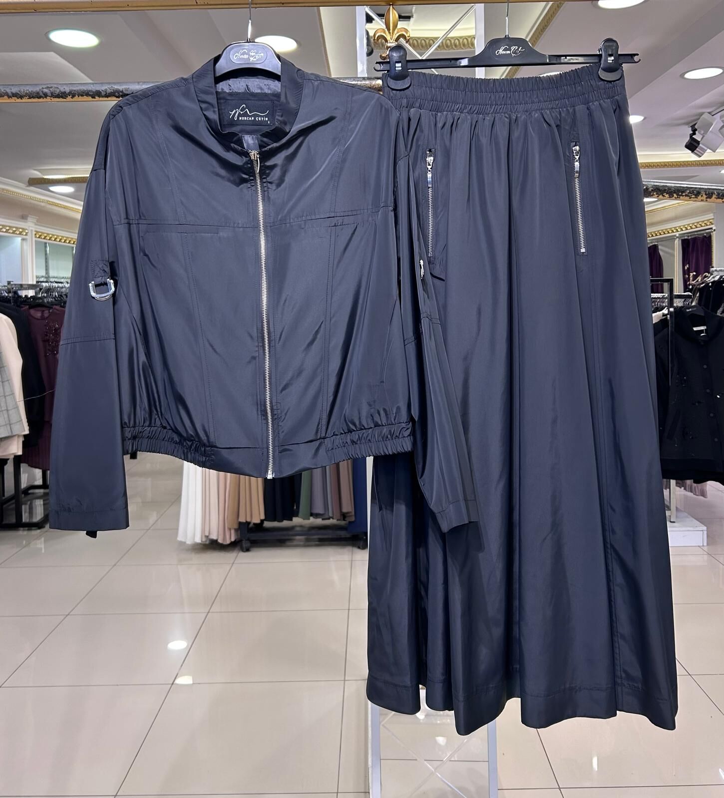 FERMUAR DTY. PARAŞÜT KUMAŞ ETEKLİ TAKIM /NURCAN ÇETİN 