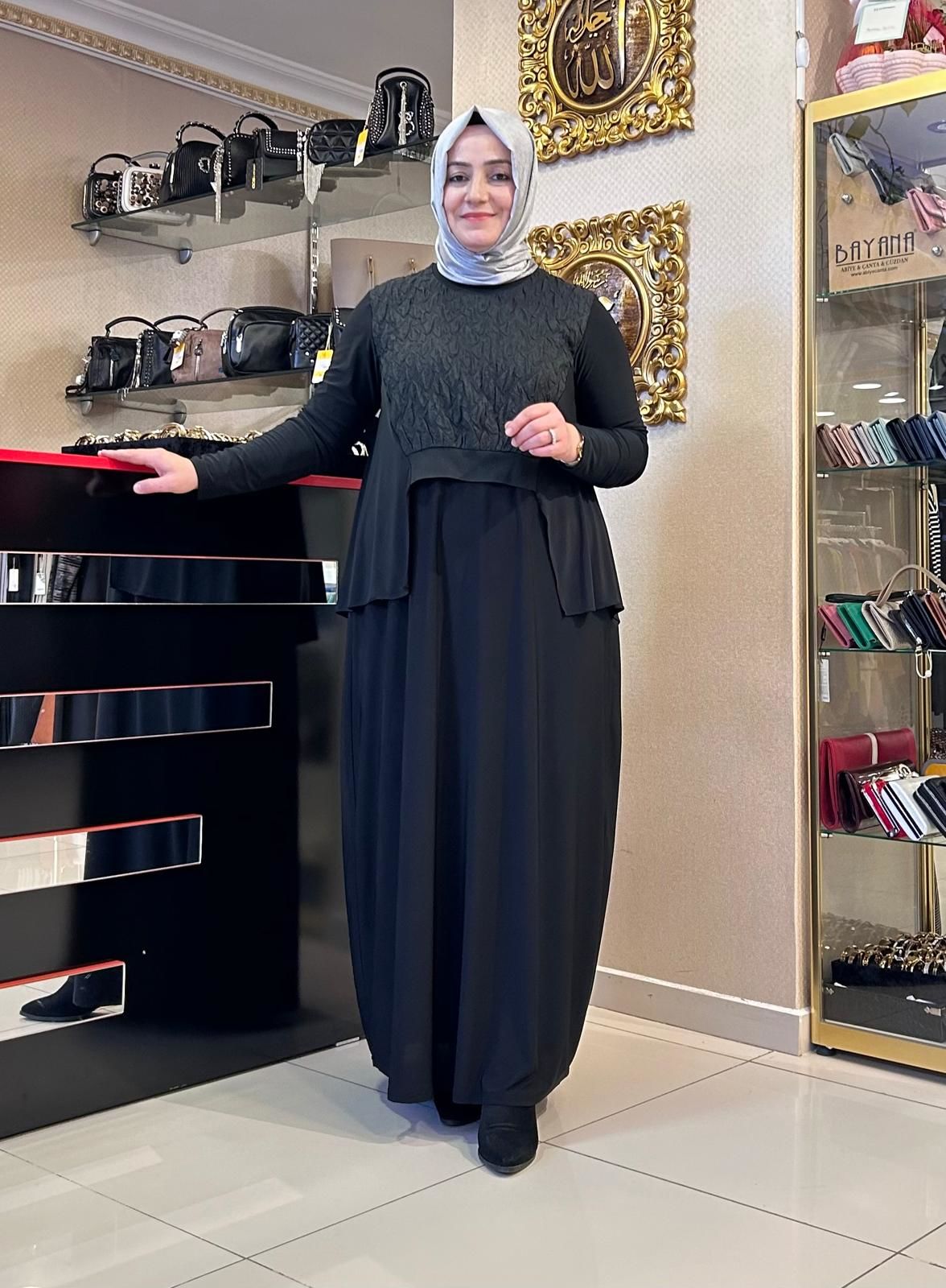 BLUZ VE İÇLİK ELBİSE İKİLİ TAKIM/NURCAN ÇETİN