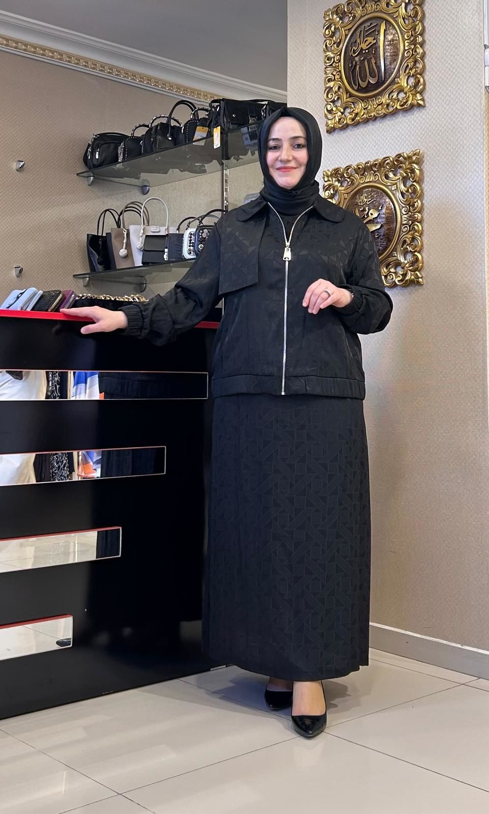 CEKET VE ELBİSE İKİLİ TAKIM/NUSS