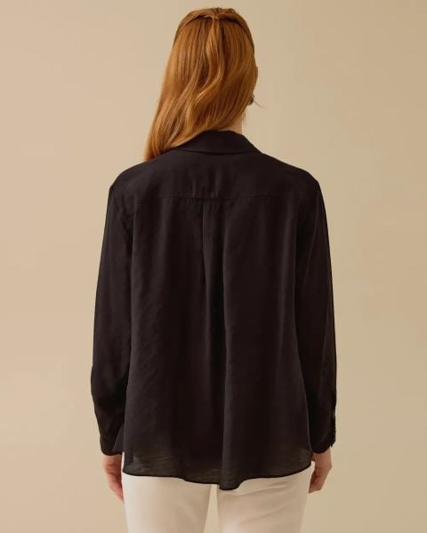 DÜĞMELİ UZUN KOLLU KLASİK GÖMLEK/SEÇİL