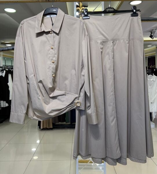 DÜĞME DTY. PARAŞÜT KUMAŞ ETEKLİ TAKIM/ GHISA