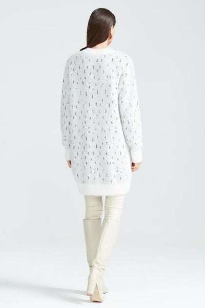 Tığ Triko   ÇİÇEK DESENLİ ANGORA TRİKO HIRKA