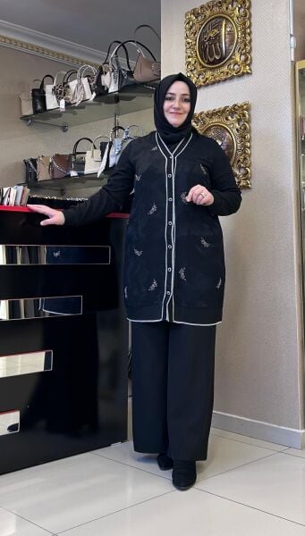 BONCUK İŞLEMELİ JAKAR KUMAŞ DTY. HIRKA/ FUAT GÜRŞEN    