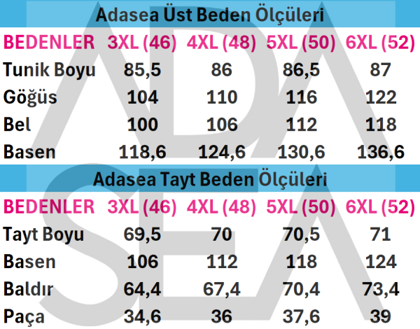Coral Battal Kısa Kollu Tesettür Mayo 2805 / ADASEA