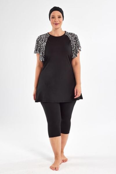 Coral Battal Kısa Kollu Tesettür Mayo 2805 / ADASEA