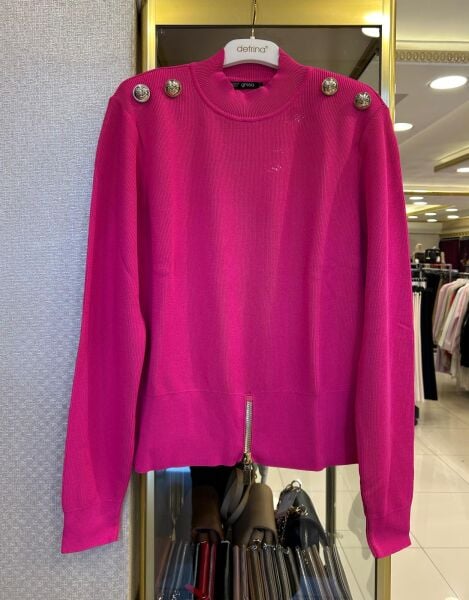 OMZU VATKALI DÜĞME VE FERMUAR DTY. MERSERİZE BLUZ /GHISA