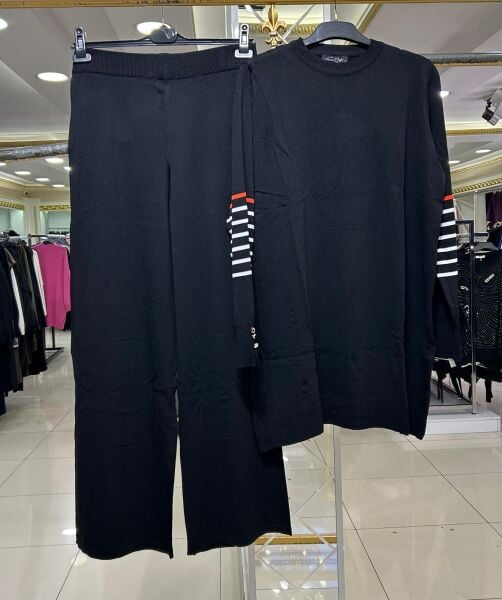 KOLU ÇİZGİ DETAYLI MERSERİZE TAKIM /NURCAN ÇETİN 