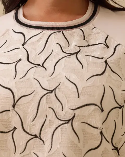 B. BEDEN DESENLİ FİLE DTY. SWEATSHIRT /SEÇİL