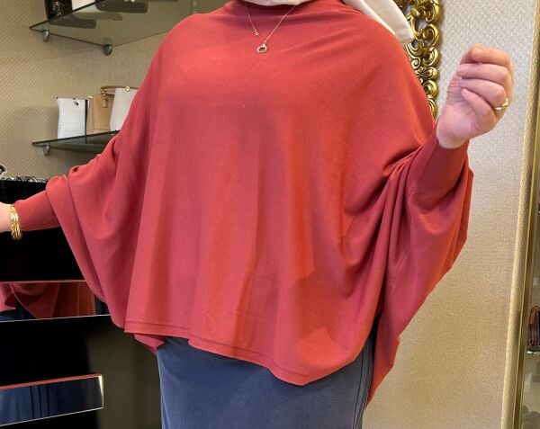 SIFIR YAKA YARASA KOL MERSERİZE BLUZ /TIĞTRİKO