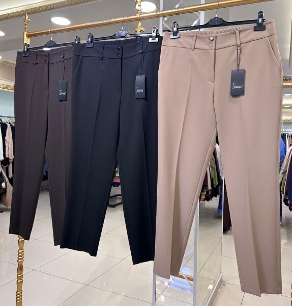 ÇİFT DÜĞME DTY. KALEM PANTOLON / SENTEZ