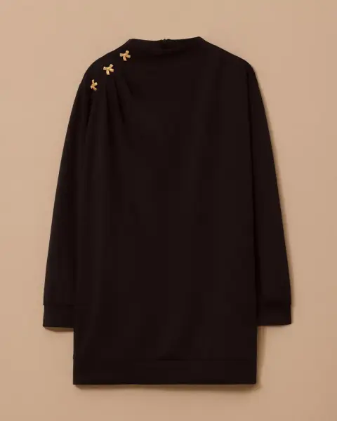 OMUZ AKSESURLI DRAPELİ TUNİK/SEÇİL